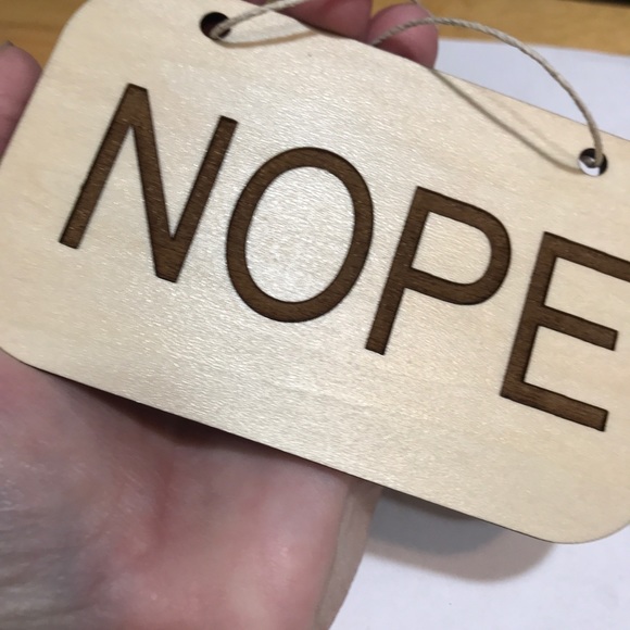 HOME, Wall Sign "nope" - Picture 2 of 6